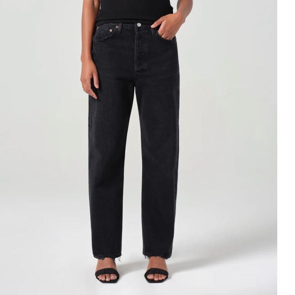 Agolde Denim - AGOLDE Black 90’s Mid Rise Straight Jeans 25 100% cotton 29” inseam